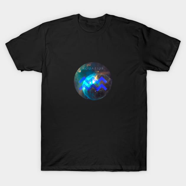 Aquarius Galaxian T-Shirt by crtswerks